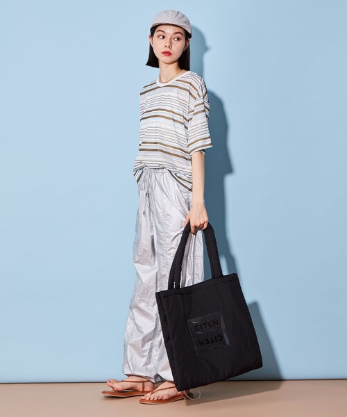 CITEN tシャツ Tシャツ 「CITEN」シアー マルチ ボーダー ユル