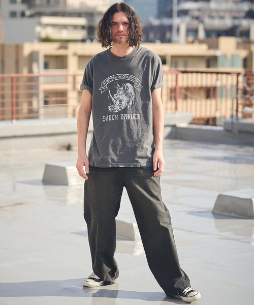 CAMBIO（カンビオ） ジーンズ mp12186- ピグメントデニムワイドパンツ