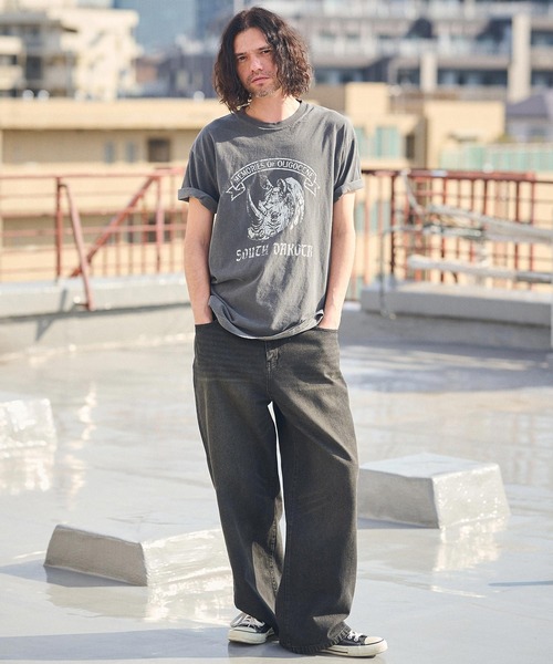 CAMBIO（カンビオ） ジーンズ mp12186- ピグメントデニムワイドパンツ