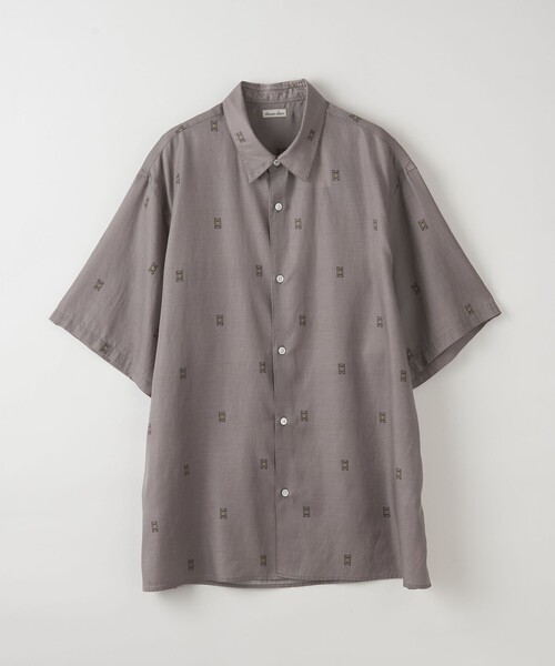 シャツ ブラウス メンズ 「Steven Alan」 ジャズ プリント レギュラーカラー ショートスリーブ シャツ -STANDARD LOOSE B｜zozo｜03