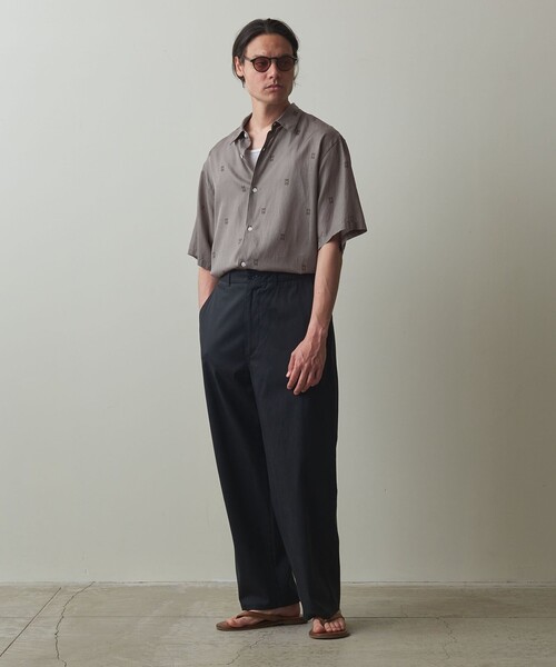 シャツ ブラウス メンズ 「Steven Alan」 ジャズ プリント レギュラーカラー ショートスリーブ シャツ -STANDARD LOOSE B｜zozo｜13