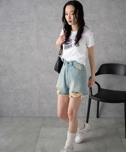 WEGO（ウィゴー） ジーンズ デニム デニムパンツ WEGO/ダメージデニム