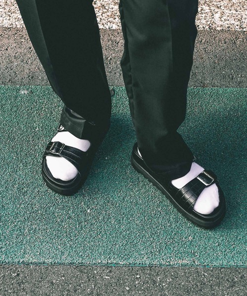 さる様 Subciety サンダル CROCODILESANDALS メンズ : ZOZOTOWN Yahoo