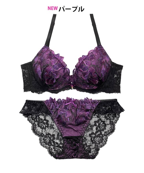 ブラジャー ショーツセット 「新色登場」視線奪う、華やかランジェリー