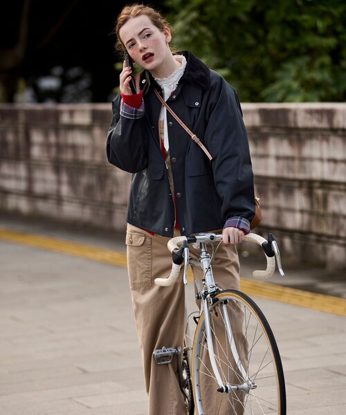 Barbour オリーブ レディース Barbour ジャケット 36サイズ オリーブ