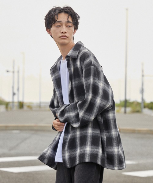 molk シャツ 「molk」アソートオンブレチェックドローコード