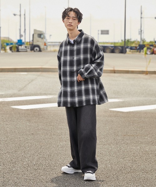 molk シャツ 「molk」アソートオンブレチェックドローコード