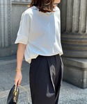 tシャツ 半袖 「ネックが選べる・体型カバー・...の詳細画像4