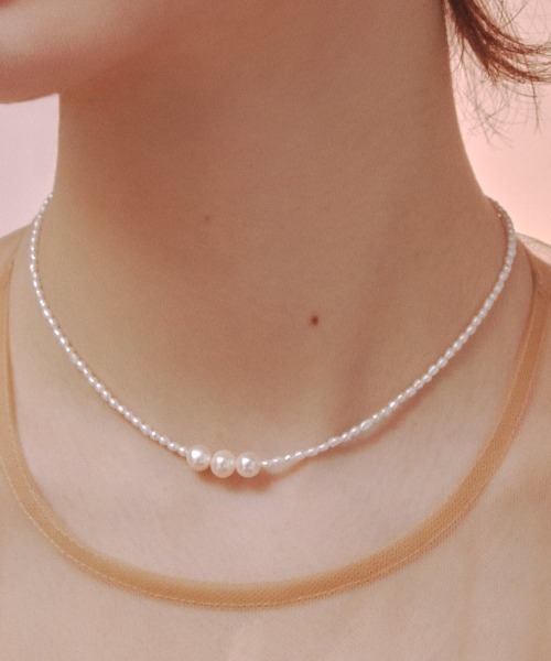 les bonbon（ルボンボン） ネックレス planet pearl choker/プラネット 