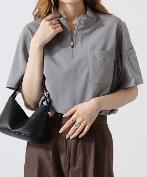 ウィメンズ カノコ ハイネック ポロシャツ UNITED ARROWS｜ウィメンズ カノコ ハイネック ポロシャツ