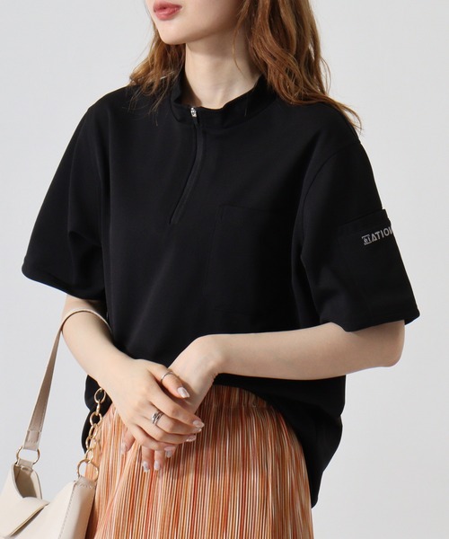 ウィメンズ カノコ ハイネック ポロシャツ UNITED ARROWS｜ウィメンズ カノコ ハイネック ポロシャツ