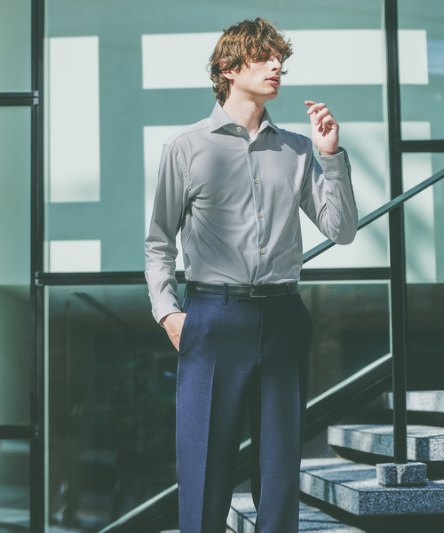 ABAHOUSE（アバハウス） シャツ 「FLEX SHIRTS」Dry Moment ナロウ