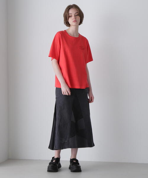 tシャツ OPEN NECK BACK TACK FADEWASH T-SHIRT/オープンネック バックタック フェイドウォッシュTシャツ レディー AVIREX tシャツ OPEN NECK BACK TACK FADEWASH T-SHIRT/オープン