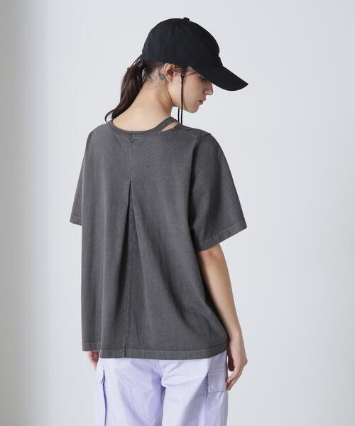 tシャツ OPEN NECK BACK TACK FADEWASH T-SHIRT/オープンネック バックタック フェイドウォッシュTシャツ レディー AVIREX tシャツ OPEN NECK BACK TACK FADEWASH T-SHIRT/オープン