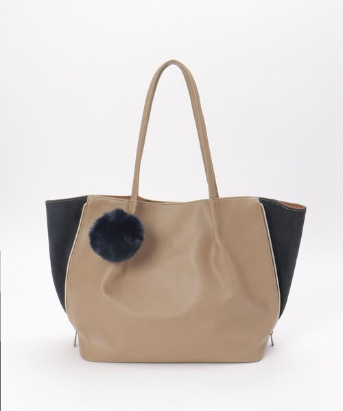 ikka（イッカ） トートバッグ バイカラーサイド切り替えトートバッグ