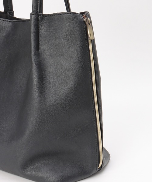 【ALDO】バイカラー☆切り替え・ジッパーポケット☆トートバッグ nicott ショルダーバッグ トートバッグ ミニトート 肩掛け