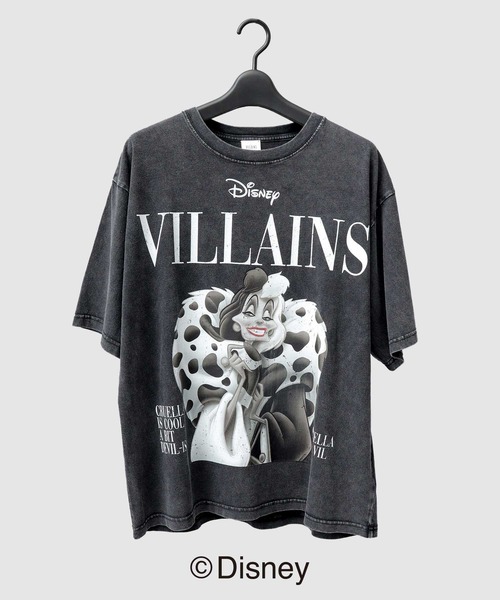 A.M.S. tシャツ スノーウォッシュ加工 ディズニー ヴィランズ 古着風
