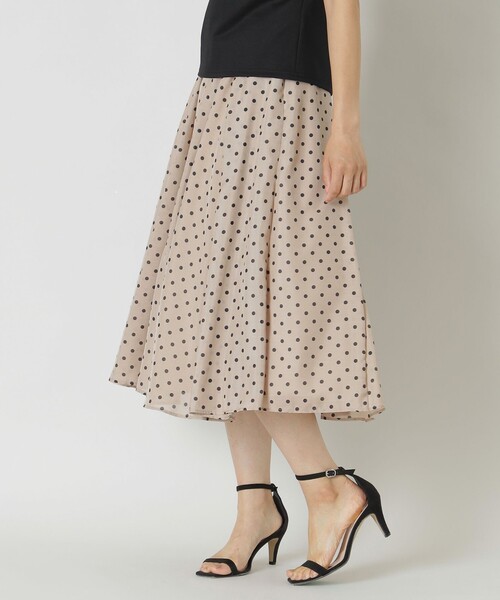 【☆セール中！です☆様】新品☆TO BE CHIC プリントスカート TO BE CHIC スカート スパンドットプリント : ZOZOTOWN Yahoo!店