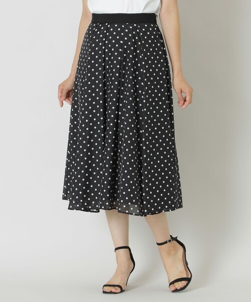 TO BE CHIC スカート スパンドットプリント : ZOZOTOWN Yahoo!店