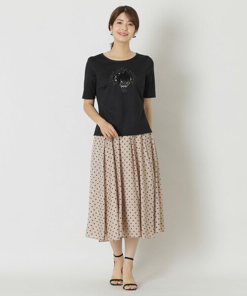 【☆セール中！です☆様】新品☆TO BE CHIC プリントスカート ペインティングフラワープリント スカート(スカート)｜TO BE