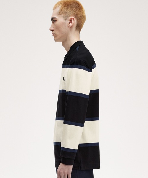 FRED PERRY（フレッドペリー） ポロシャツ Striped Long Sleeve Polo