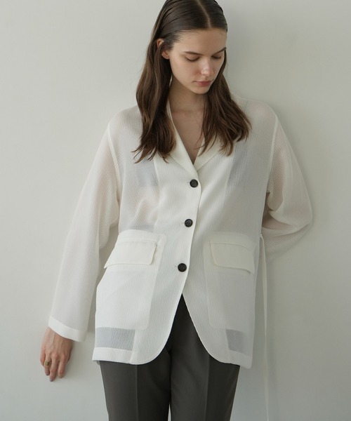 CLANE（クラネ） MESH TAILORED JACKET レディース : ZOZOTOWN Yahoo