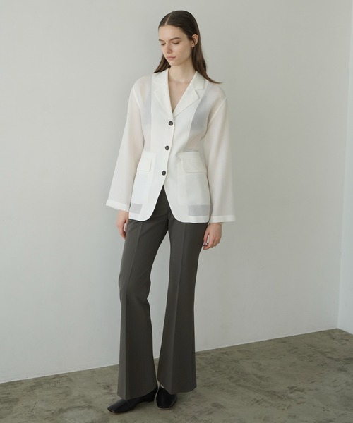 CLANE 2WAY SHEER JACKET ジャケット クラネ ホワイト セール】2WAY SHEER JACKET（テーラードジャケット）｜CLANE（クラネ