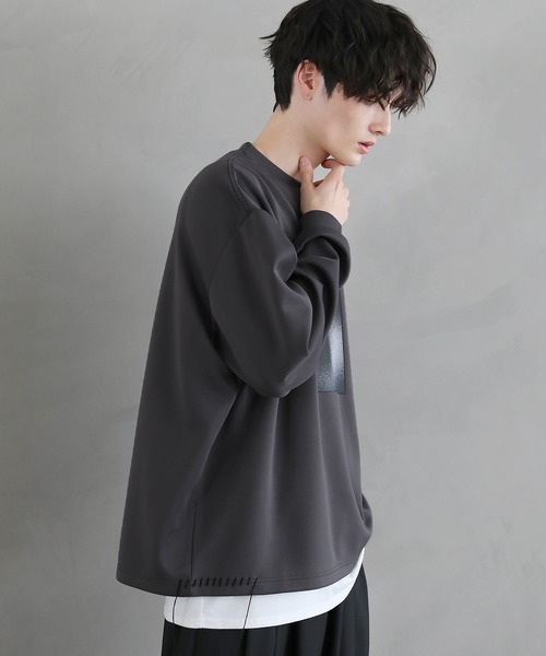 ASTRONOMY tシャツ ポンチグラフィックステッチロンT 長袖 メンズ