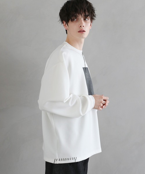 ASTRONOMY tシャツ ポンチグラフィックステッチロンT 長袖 メンズ