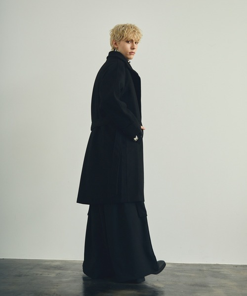 Shoowtime チェスターコート コート メルトンハイネックルーズ