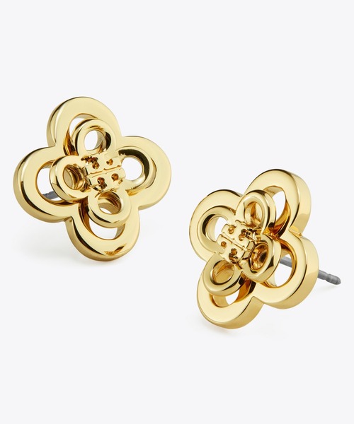 TORY BURCH ピアス キラ クローバー スタックスタッズ