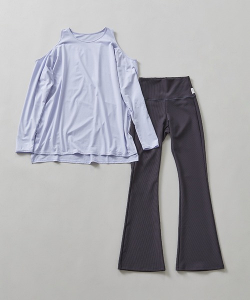Julier ジュリエ　リブストレッチセミフレアパンツ Julier パンツ リブストレッチセミフレアパンツ レディース