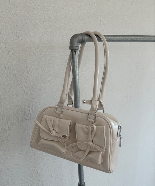 kutir（クティール） ボストンバッグ kutirlune／リボンポケット