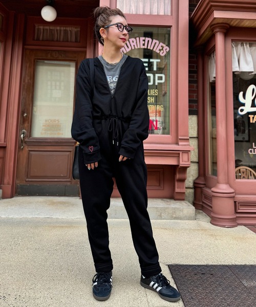 HOUSTON ヒューストン デニム オールインワン つなぎ Mサイズ