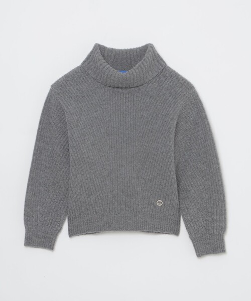 未使用^_^BY★ボタニカルプルオーバー BLUE LABEL CRESTBRIDGE ニット セーター 両畦ニットプル
