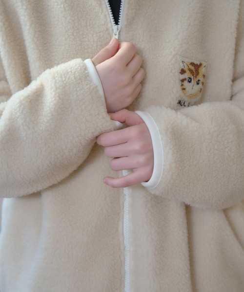 ポール＆ジョー♡ひよこ ♡ふわフリース♡ルームワンピース〈Lサイズ〉【新品】 ポール＆ジョー♡ひよこ♡ふわフリース♡ルームワンピース 紺〈Lサイズ