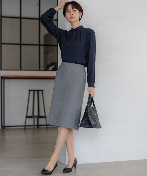 23区（ニジュウサンク） ブラウス シャツ 「吸水速乾/UVケア/防シワ性