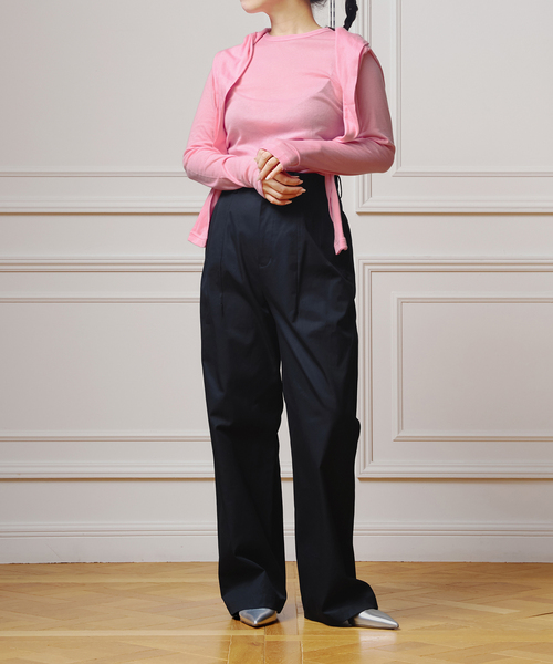 IENA LA BOUCLE スラックス パンツ 撥水ベンタイルスラックス