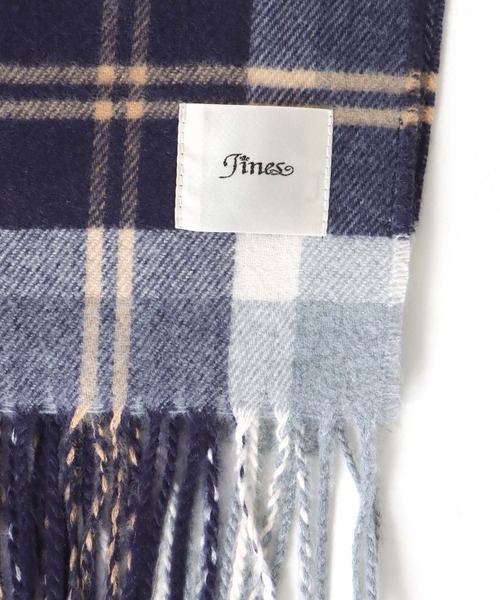 Jines（ジネス） ストール マフラー ソフトタッチ・チェック大判