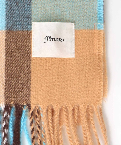 Jines（ジネス） ストール マフラー ソフトタッチ・チェック大判