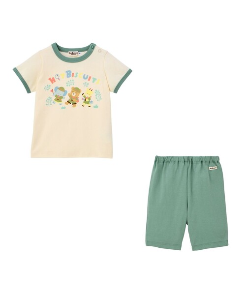 美品　ホットビスケッツ Tシャツ　スボンセット アカチャンホンポ（赤ちゃん本舗）の公式ネット通販 ｜[ギフト] T