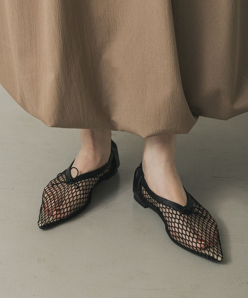 SENSE OF PLACE by URBAN RESEARCH バレエシューズ パンプス メッシュ