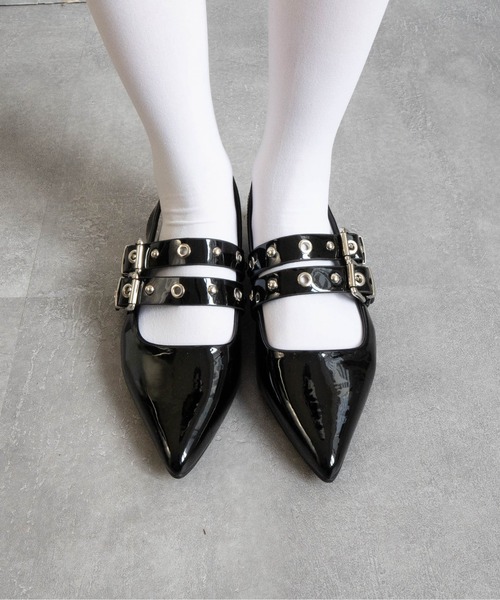 パンプス ダブルベルトバックストラップパンプス : ZOZOTOWN Yahoo!店