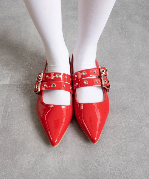 パンプス ダブルベルトバックストラップパンプス : ZOZOTOWN Yahoo!店