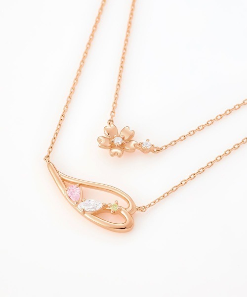 Canal4℃ ネックレス 「2025 SAKURA Collection」シルバー 2本