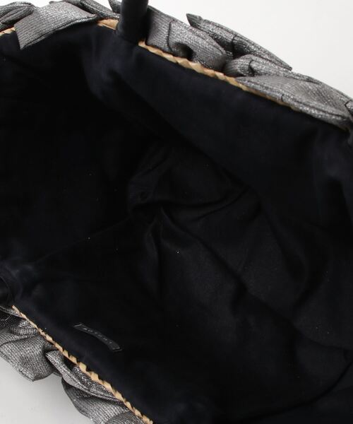 LUDLOW かごバッグ リボンデザイン LUDLOW - 超美品 LUDLOW ラドロー かごバッグ リボン ストライプ