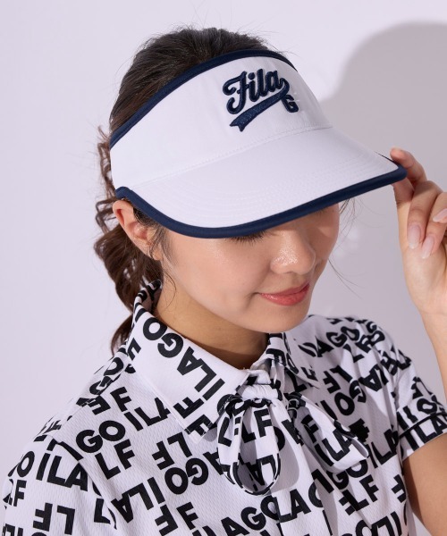 FILA GOLF サンバイザー 腰高サンバイザー レディース : ZOZOTOWN