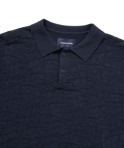 thisisneverthatポロニットセーター thisisneverthat セーター ニット Stacked TNT S/S Knit Polo