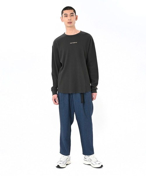New Balance tシャツ ワッフルロングスリーブTシャツ メンズ