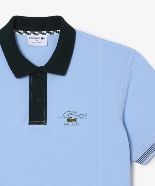 LACOSTE ライトブルーポロシャツ LACOSTE（ラコステ） 半袖ポロシャツ ライトブルー | セレクト